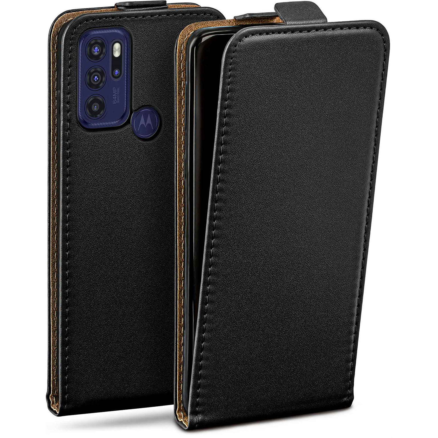 moex Flip Case Motorola Moto G60s Klapphülle Leder Optik – Weiteres Produktbild 1 moex Flip Case Motorola Moto G60s Klapphülle Leder Optik – Weiteres Produktbild 1