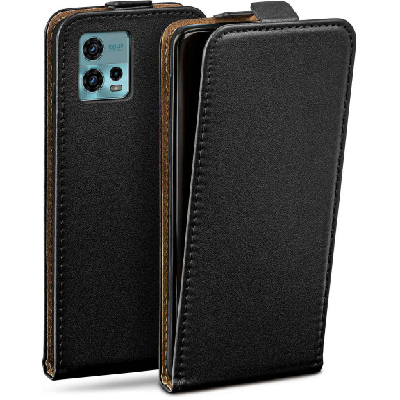 moex Flip Case Motorola Moto G72 Klapphülle Leder Optik – Weiteres Produktbild 1