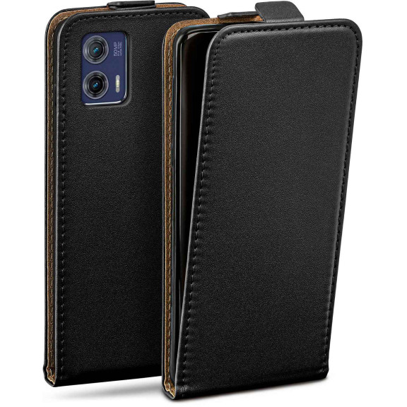 moex Flip Case Motorola Moto G73 5G Klapphülle Leder Optik – Weiteres Produktbild 1