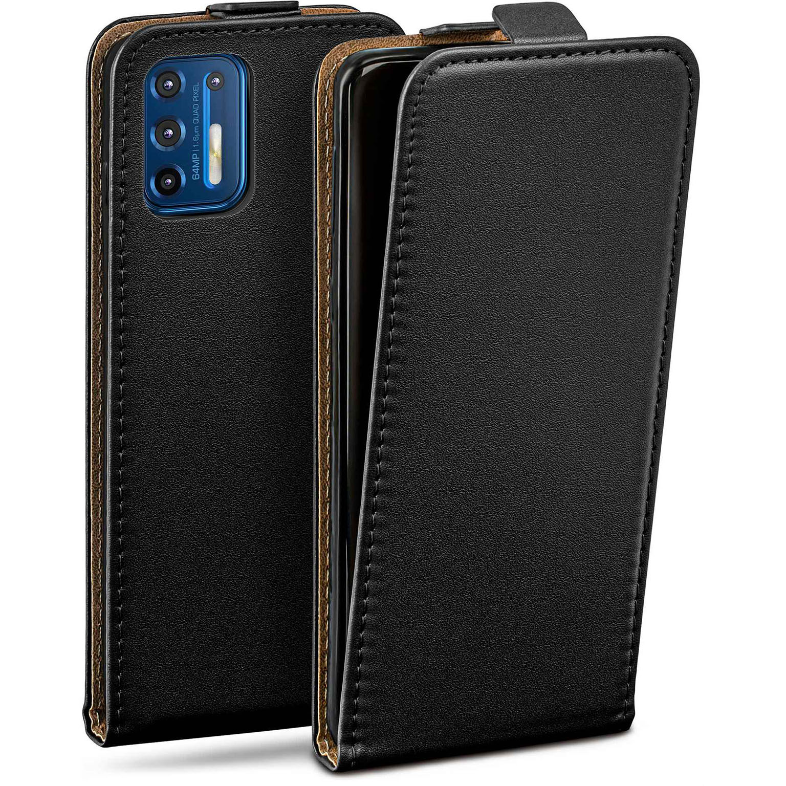 moex Flip Case Motorola Moto G9 Plus Klapphülle Leder Optik – Weiteres Produktbild 1 moex Flip Case Motorola Moto G9 Plus Klapphülle Leder Optik – Weiteres Produktbild 1