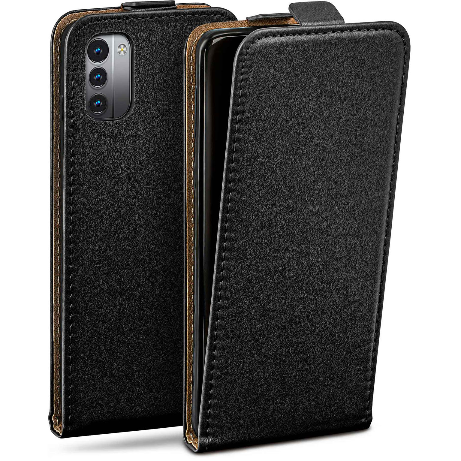 moex Flip Case Nokia G11 Klapphülle Leder Optik – undefined