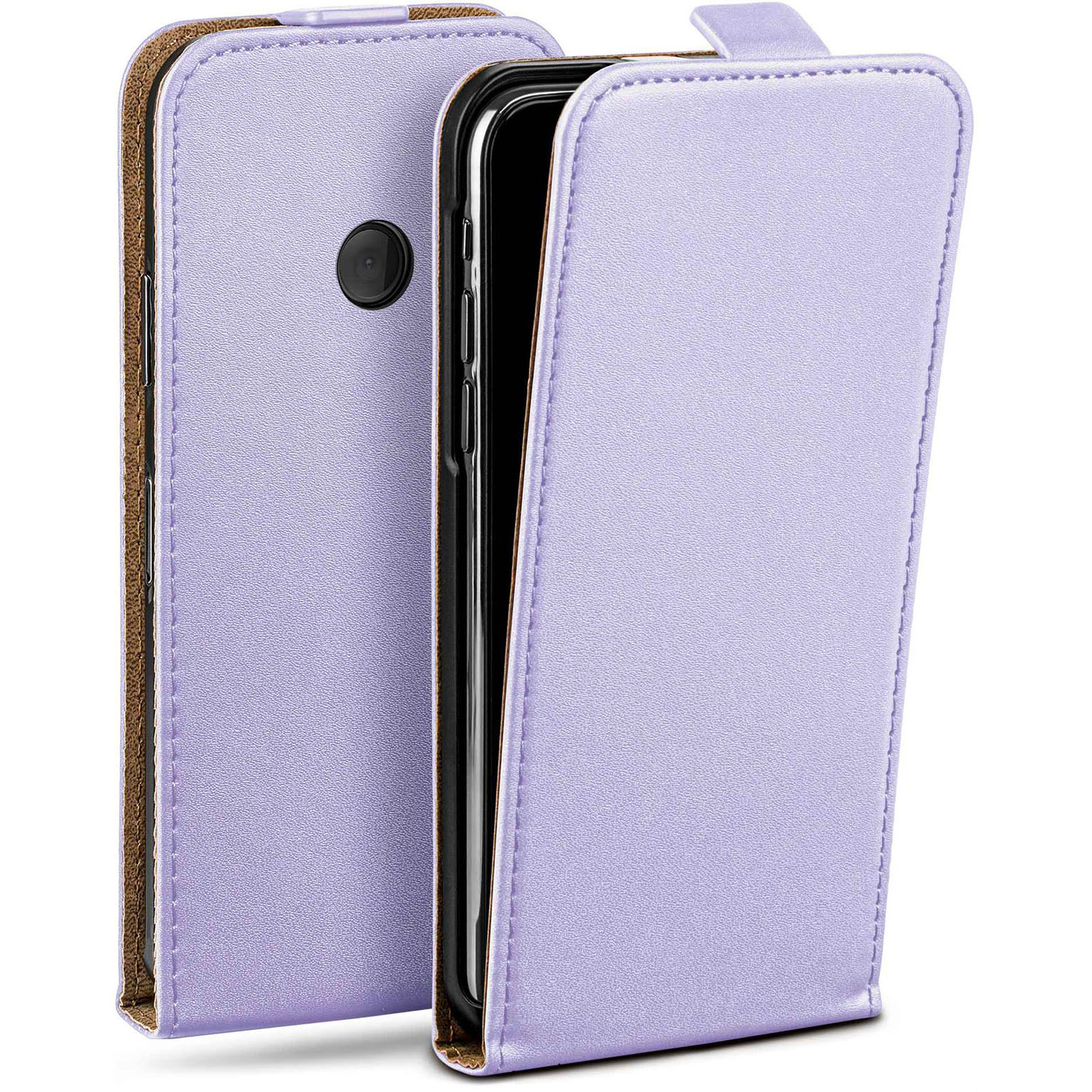 moex Flip Case Nokia Lumia 520 Klapphülle Leder Optik