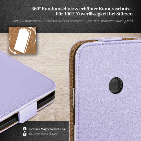 moex Flip Case Nokia Lumia 520 Klapphülle Leder Optik – Weiteres Produktbild 3 moex Flip Case Nokia Lumia 520 Klapphülle Leder Optik – Weiteres Produktbild 3