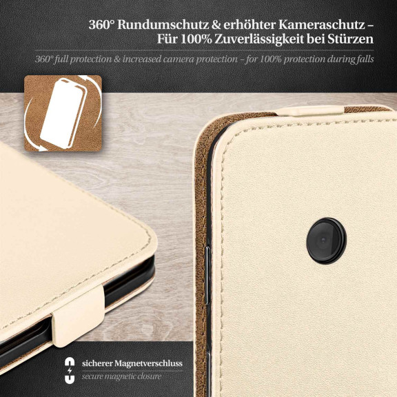 moex Flip Case Nokia Lumia 525 Klapphülle Leder Optik – Weiteres Produktbild 3 moex Flip Case Nokia Lumia 525 Klapphülle Leder Optik – Weiteres Produktbild 3