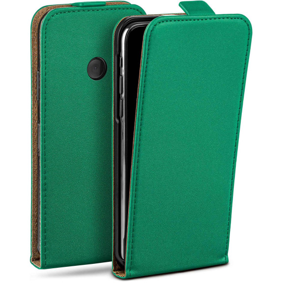 moex Flip Case Nokia Lumia 525 Klapphülle Leder Optik – Weiteres Produktbild 1 moex Flip Case Nokia Lumia 525 Klapphülle Leder Optik – Weiteres Produktbild 1