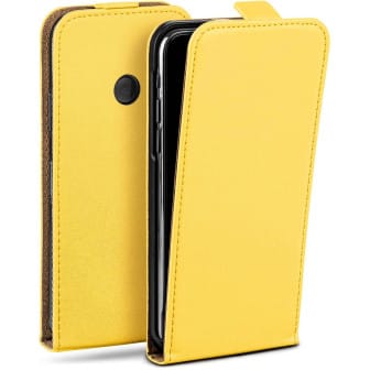 moex Flip Case Nokia Lumia 525 Klapphülle Leder Optik – Acid-Yellow moex Flip Case Nokia Lumia 525 Klapphülle Leder Optik – Acid-Yellow
