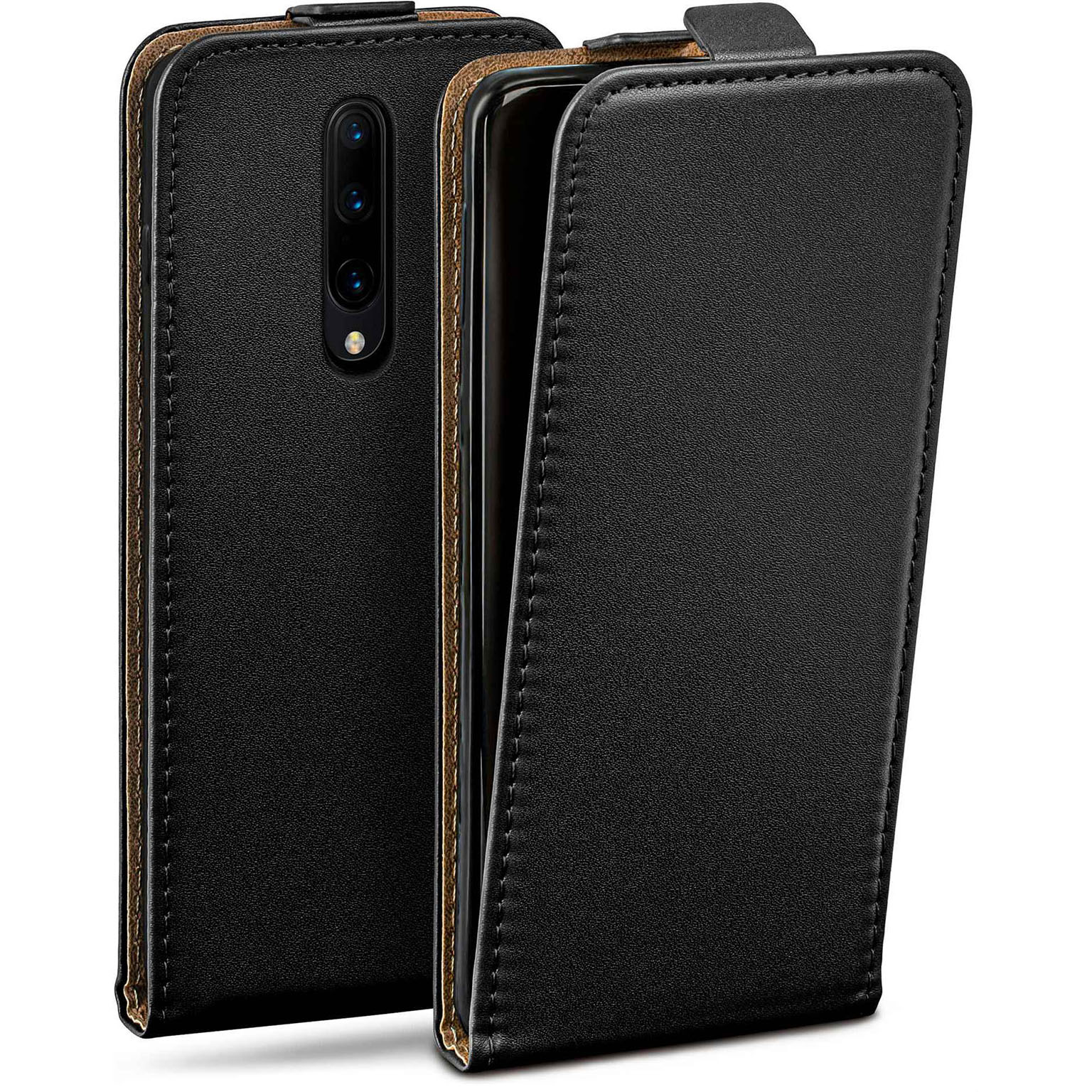 moex Flip Case OnePlus 7 Pro Klapphülle Leder Optik – Weiteres Produktbild 1 moex Flip Case OnePlus 7 Pro Klapphülle Leder Optik – Weiteres Produktbild 1