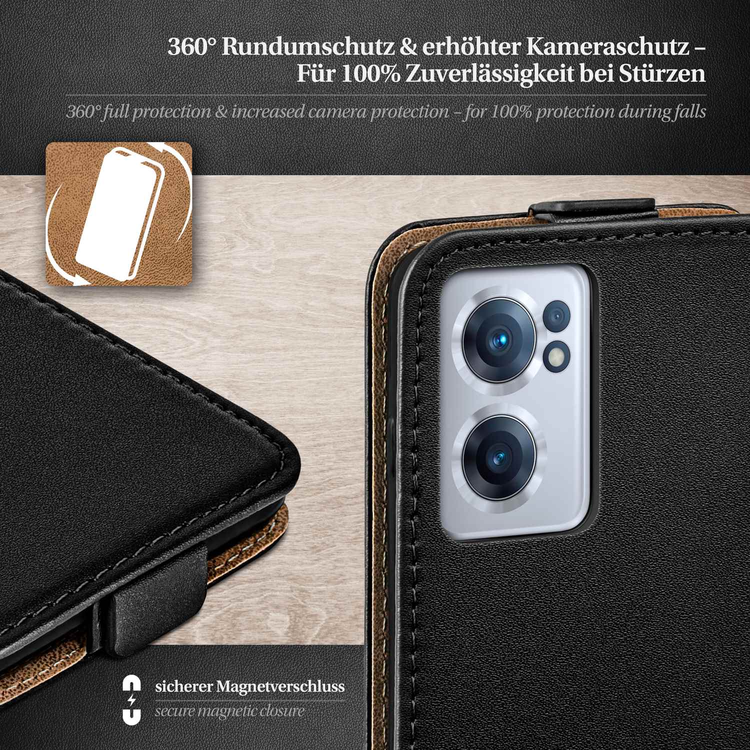 moex Flip Case OnePlus Nord CE 2 5G Klapphülle Leder Optik – Weiteres Produktbild 3 moex Flip Case OnePlus Nord CE 2 5G Klapphülle Leder Optik – Weiteres Produktbild 3