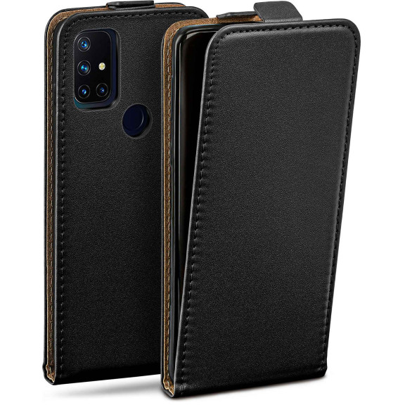 moex Flip Case OnePlus Nord N10 5G Klapphülle Leder Optik – Weiteres Produktbild 1