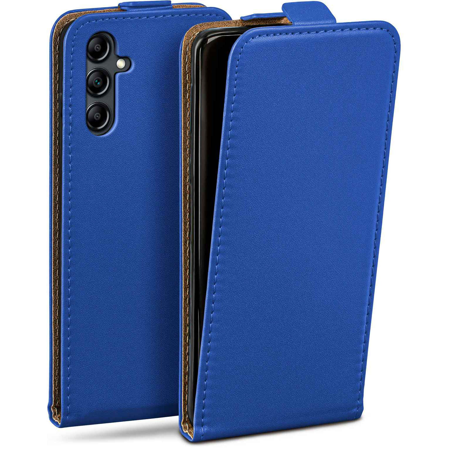 moex Flip Case Samsung Galaxy A14 (4G) Klapphülle Leder Optik – Weiteres Produktbild 1 moex Flip Case Samsung Galaxy A14 (4G) Klapphülle Leder Optik – Weiteres Produktbild 1