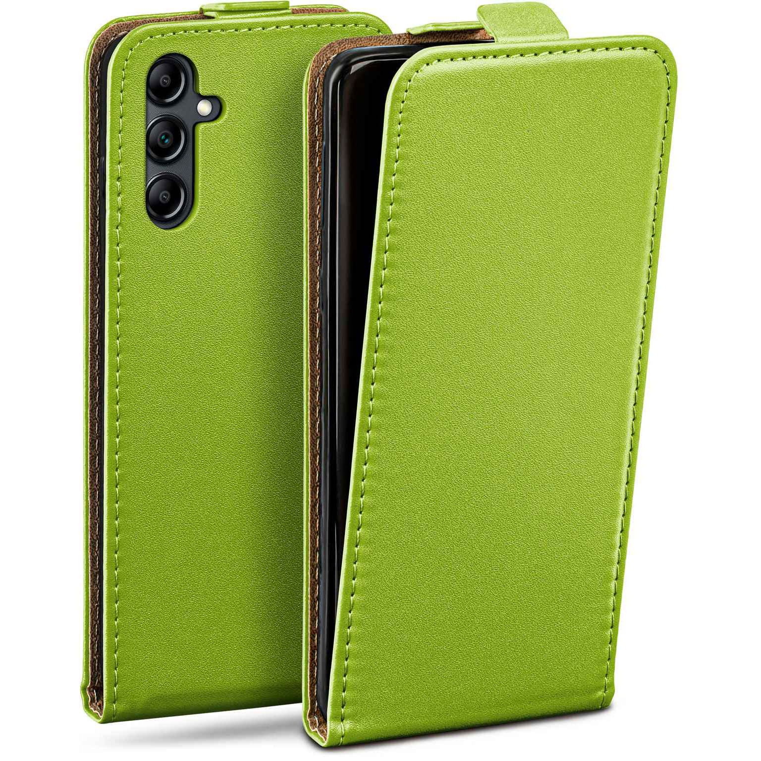 moex Flip Case Samsung Galaxy A14 (4G) Klapphülle Leder Optik – Weiteres Produktbild 1 moex Flip Case Samsung Galaxy A14 (4G) Klapphülle Leder Optik – Weiteres Produktbild 1