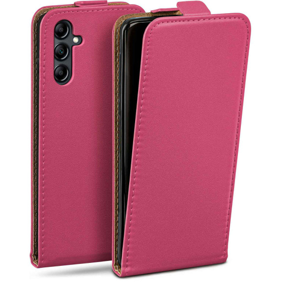 moex Flip Case Samsung Galaxy A14 (4G) Klapphülle Leder Optik – Weiteres Produktbild 1