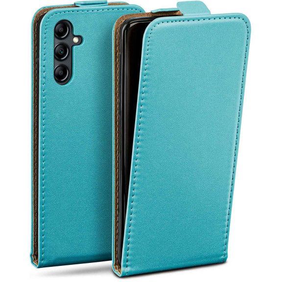moex Flip Case Samsung Galaxy A14 (4G) Klapphülle Leder Optik – Weiteres Produktbild 1 moex Flip Case Samsung Galaxy A14 (4G) Klapphülle Leder Optik – Weiteres Produktbild 1