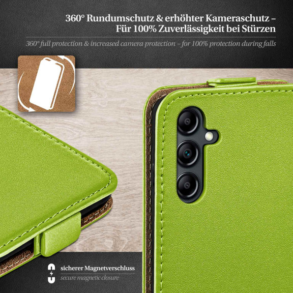 moex Flip Case Samsung Galaxy A14 5G Klapphülle Leder Optik – Weiteres Produktbild 3 moex Flip Case Samsung Galaxy A14 5G Klapphülle Leder Optik – Weiteres Produktbild 3