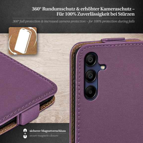 moex Flip Case Samsung Galaxy A15 5G Klapphülle Leder Optik – Weiteres Produktbild 3 moex Flip Case Samsung Galaxy A15 5G Klapphülle Leder Optik – Weiteres Produktbild 3