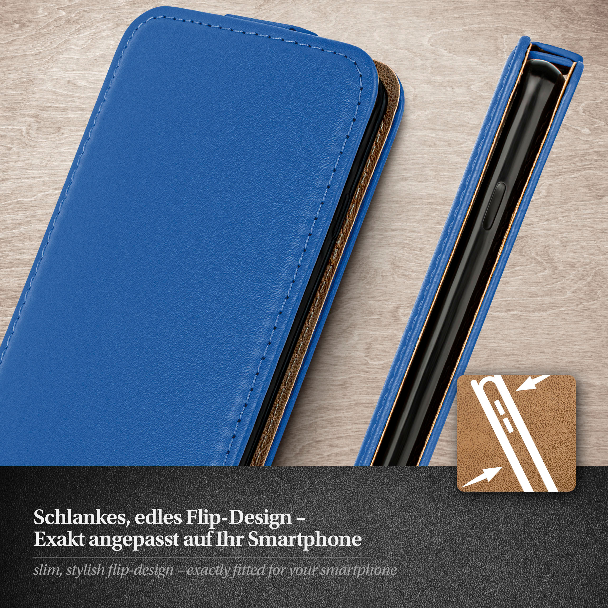 moex Flip Case Samsung Galaxy A16 5G Klapphülle Leder Optik – Weiteres Produktbild 2