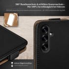 moex Flip Case Samsung Galaxy A26 5G Klapphülle Leder Optik – Weiteres Produktbild 3