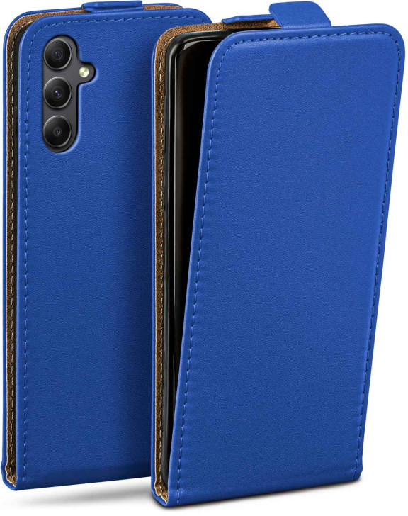 moex Flip Case Samsung Galaxy A34 5G Klapphülle Leder Optik – Weiteres Produktbild 1
