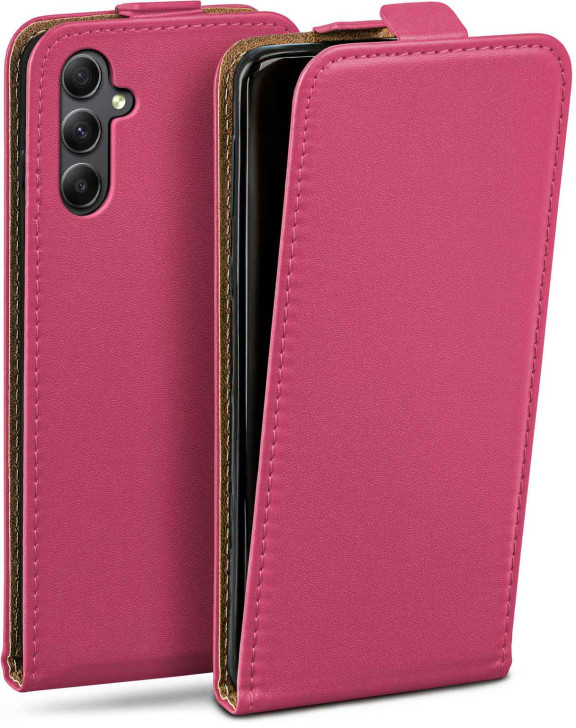 moex Flip Case Samsung Galaxy A34 5G Klapphülle Leder Optik – Weiteres Produktbild 1