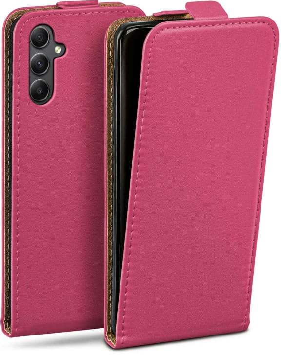 moex Flip Case Samsung Galaxy A34 5G Klapphülle Leder Optik – Weiteres Produktbild 1 moex Flip Case Samsung Galaxy A34 5G Klapphülle Leder Optik – Weiteres Produktbild 1