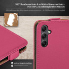 moex Flip Case Samsung Galaxy A34 5G Klapphülle Leder Optik – Weiteres Produktbild 3