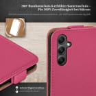 moex Flip Case Samsung Galaxy A34 5G Klapphülle Leder Optik – Weiteres Produktbild 3