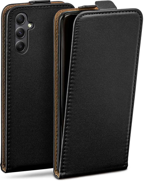 moex Flip Case Samsung Galaxy A34 5G Klapphülle Leder Optik – Weiteres Produktbild 1 moex Flip Case Samsung Galaxy A34 5G Klapphülle Leder Optik – Weiteres Produktbild 1
