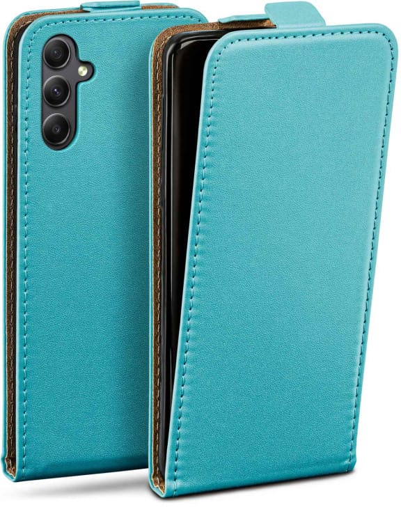 moex Flip Case Samsung Galaxy A34 5G Klapphülle Leder Optik – Weiteres Produktbild 1 moex Flip Case Samsung Galaxy A34 5G Klapphülle Leder Optik – Weiteres Produktbild 1