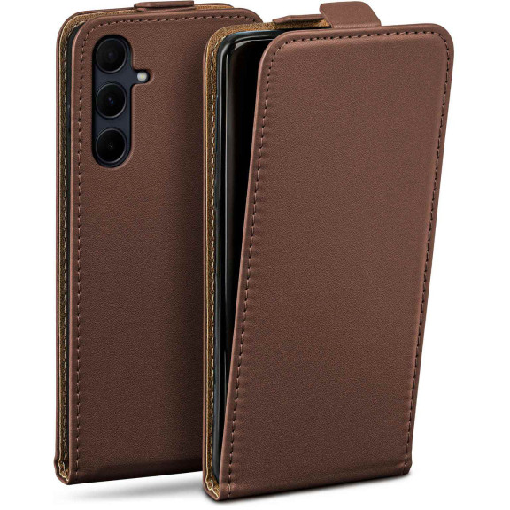 moex Flip Case Samsung Galaxy A35 5G Klapphülle Leder Optik – Weiteres Produktbild 1 moex Flip Case Samsung Galaxy A35 5G Klapphülle Leder Optik – Weiteres Produktbild 1