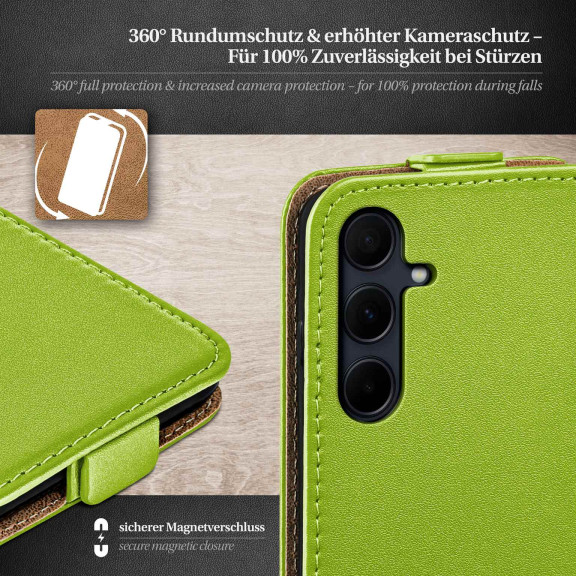 moex Flip Case Samsung Galaxy A35 5G Klapphülle Leder Optik – Weiteres Produktbild 3 moex Flip Case Samsung Galaxy A35 5G Klapphülle Leder Optik – Weiteres Produktbild 3