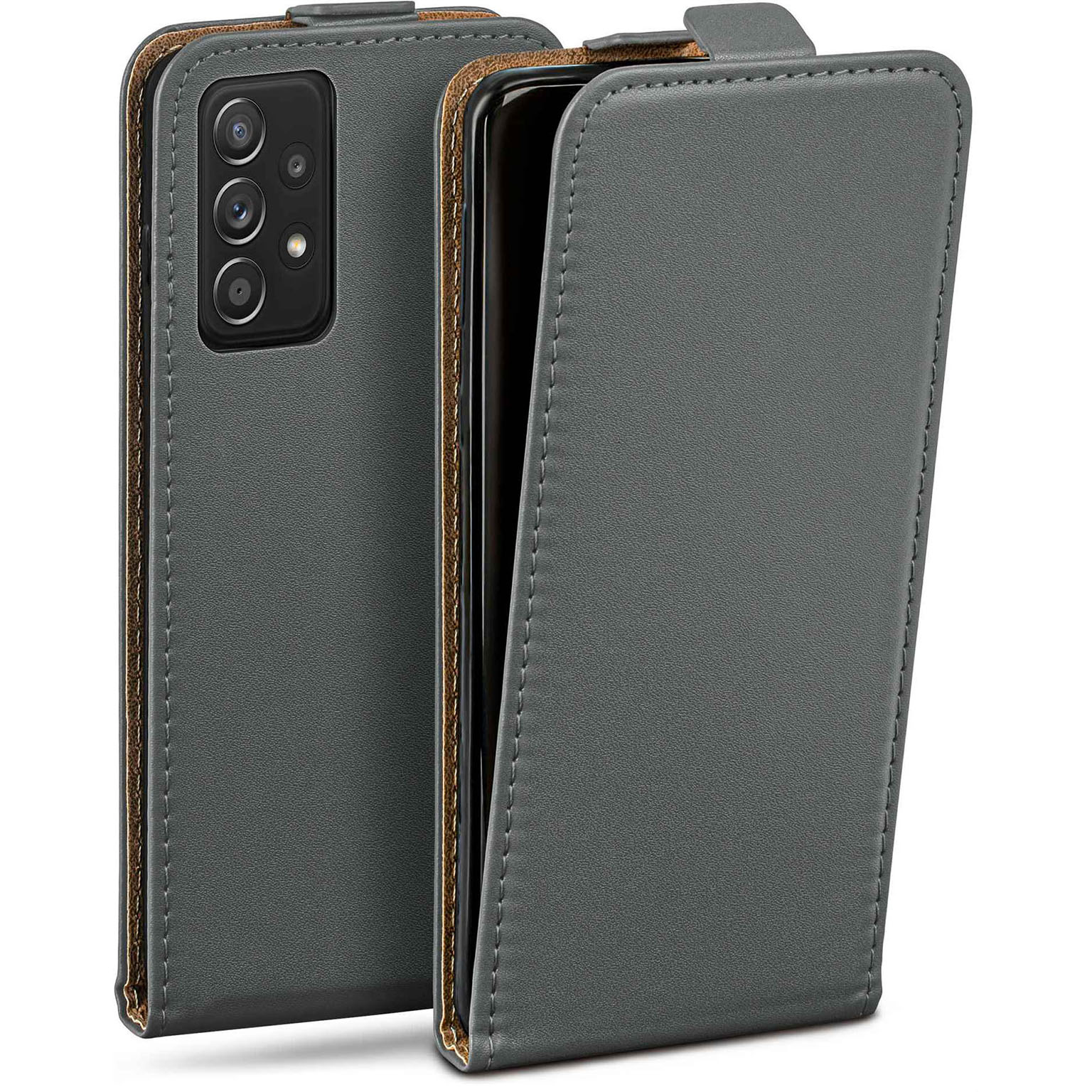 moex Flip Case Samsung Galaxy A52 Klapphülle Leder Optik Hauptbild