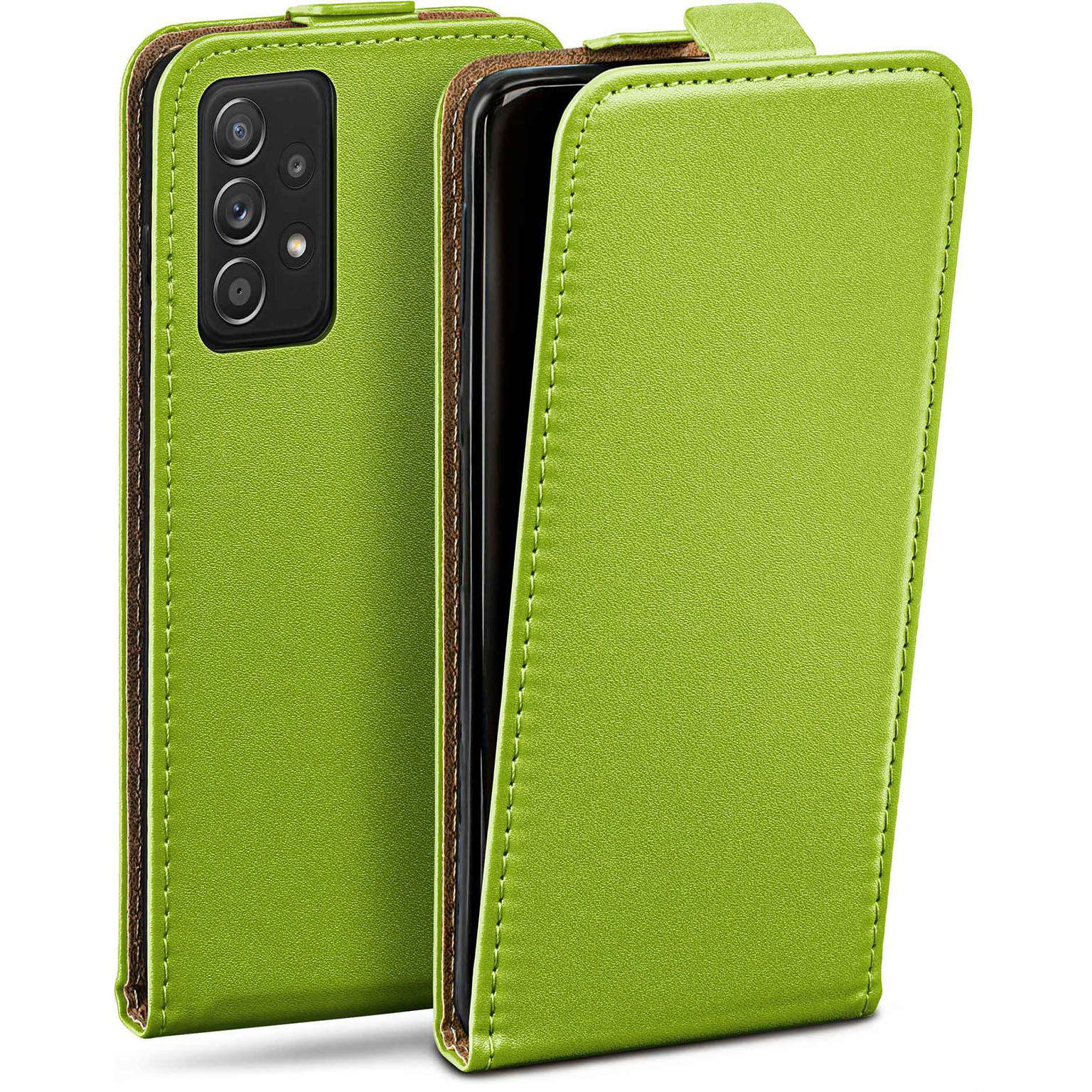 moex Flip Case Samsung Galaxy A52 Klapphülle Leder Optik Hauptbild