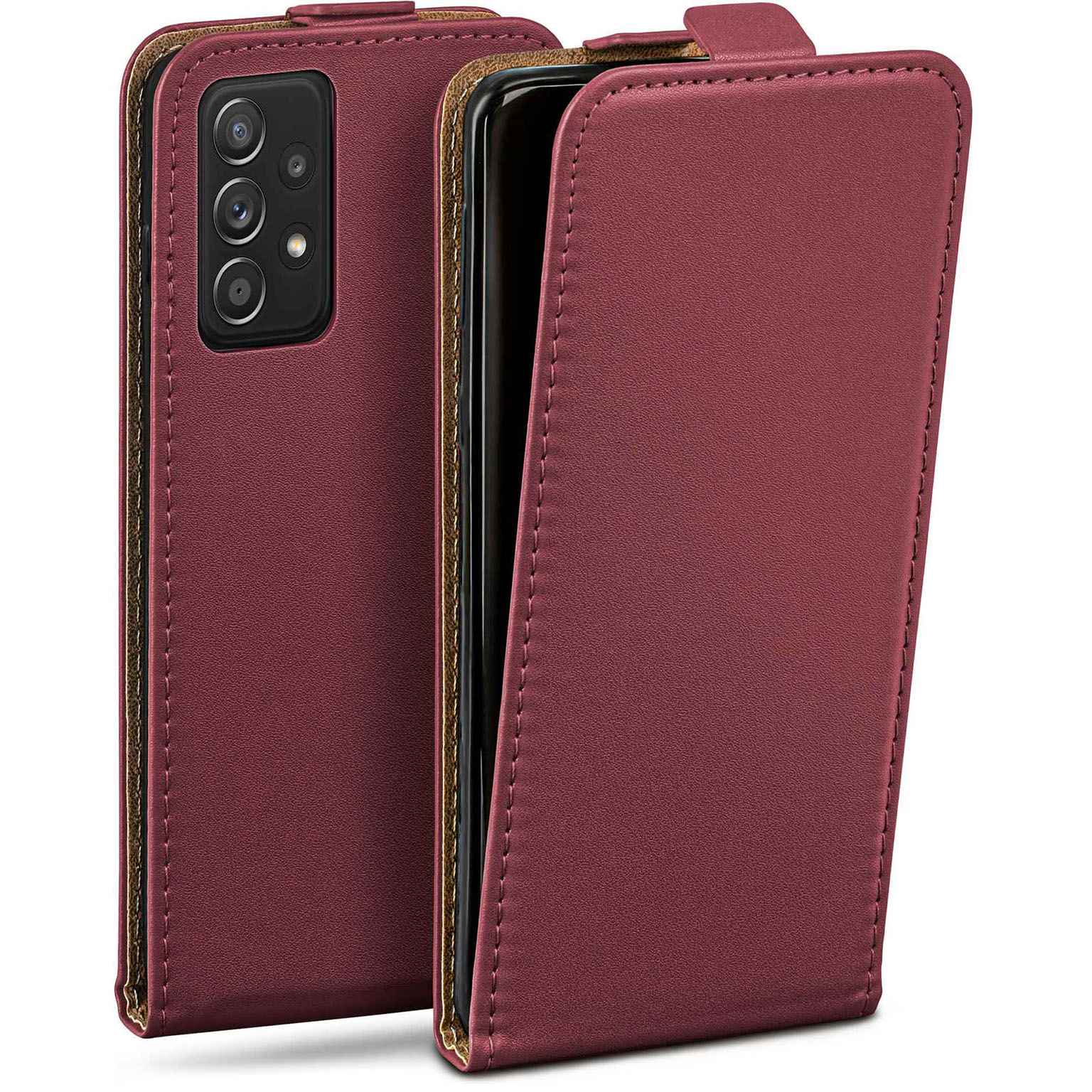 moex Flip Case Samsung Galaxy A52s 5G Klapphülle Leder Optik – Weiteres Produktbild 1 moex Flip Case Samsung Galaxy A52s 5G Klapphülle Leder Optik – Weiteres Produktbild 1