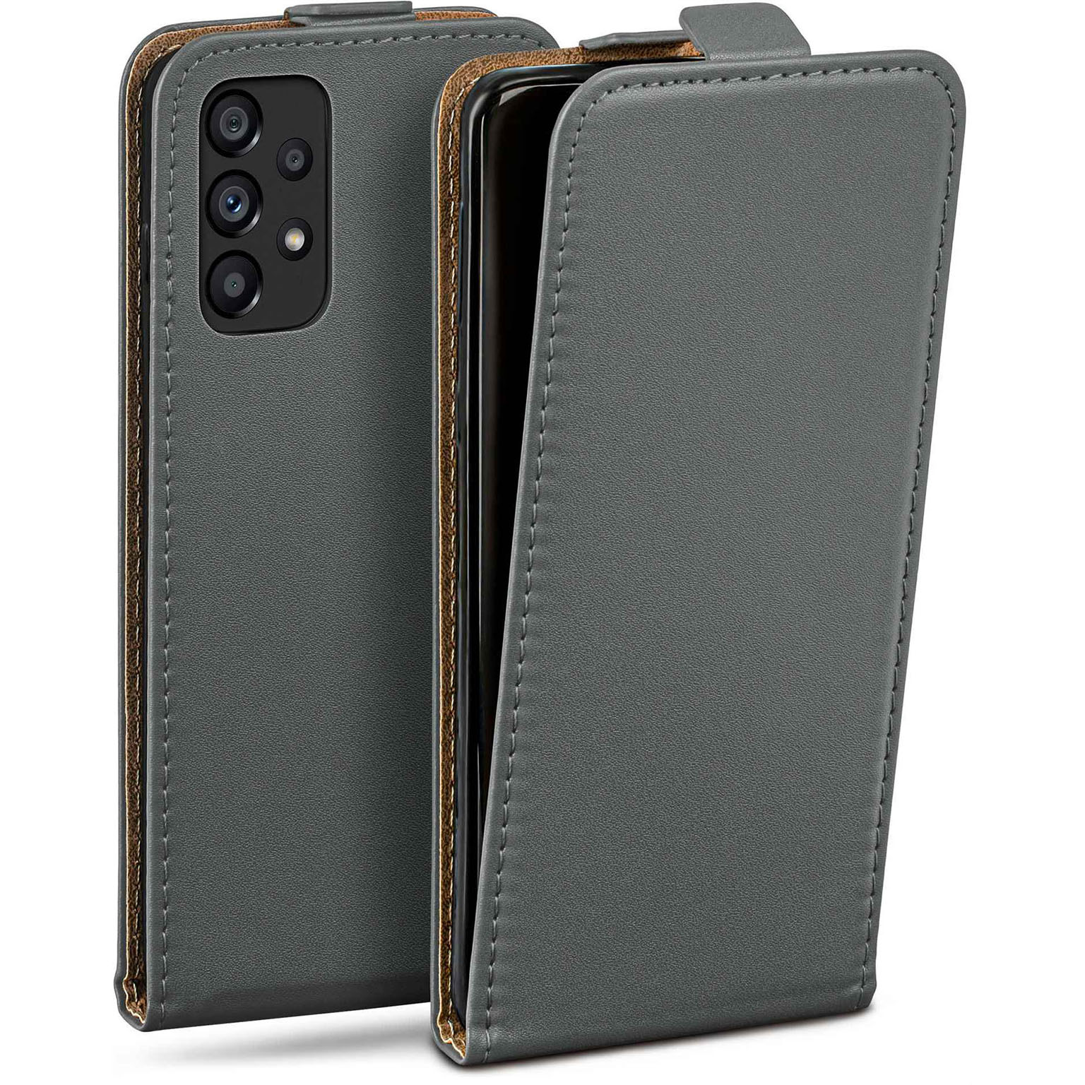 moex Flip Case Samsung Galaxy A53 5G Klapphülle Leder Optik – Weiteres Produktbild 1