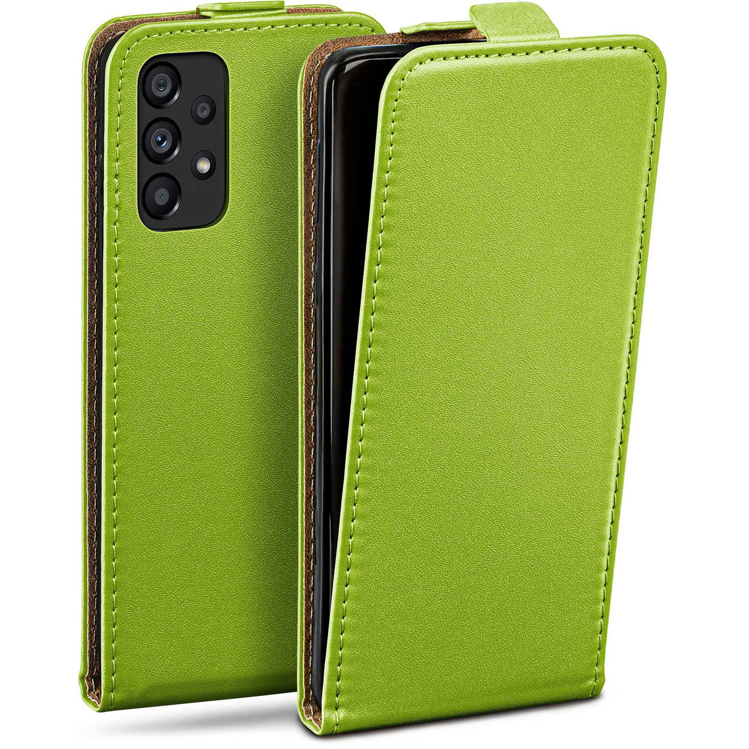 moex Flip Case Samsung Galaxy A53 5G Klapphülle Leder Optik – Weiteres Produktbild 1