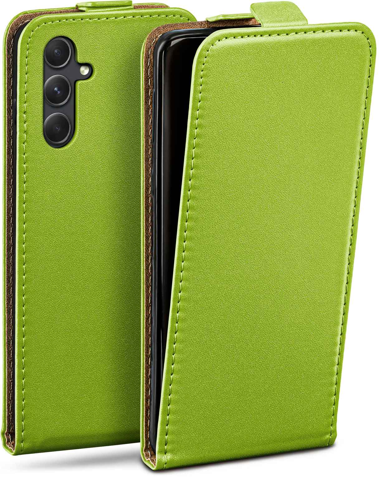 moex Flip Case Samsung Galaxy A54 5G Klapphülle Leder Optik Hauptbild