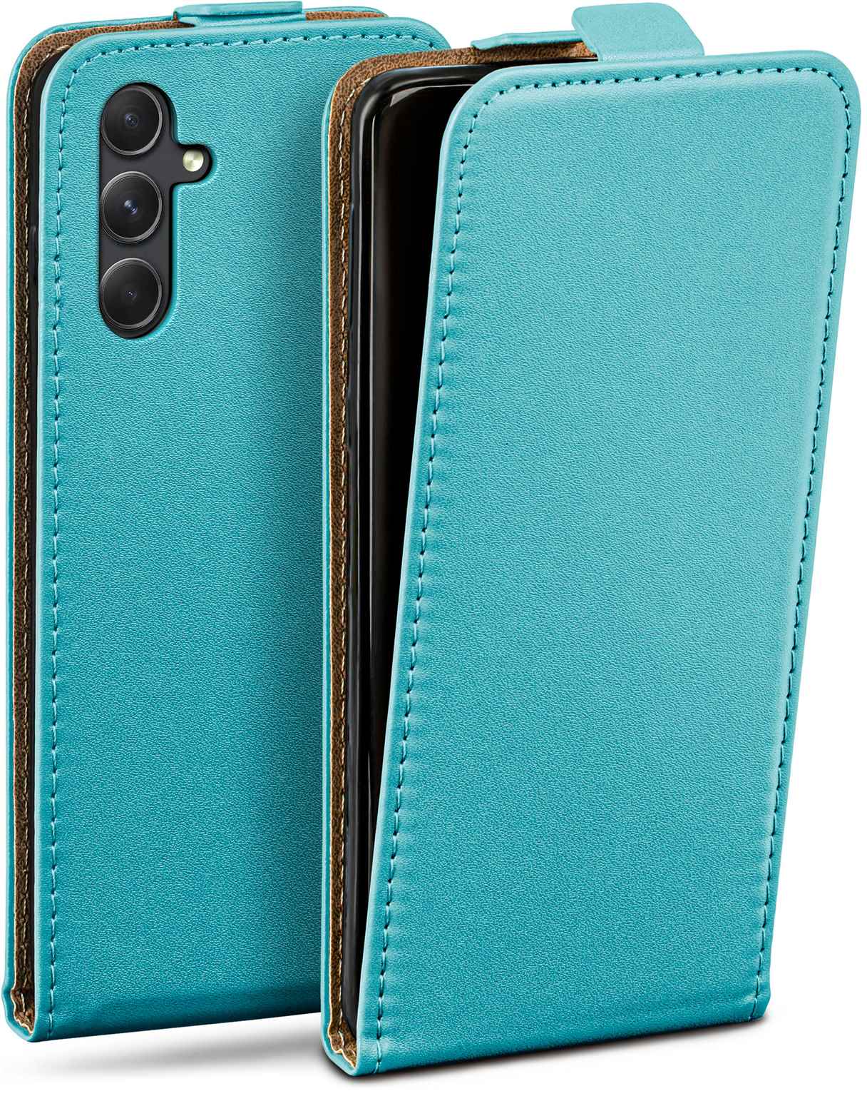 moex Flip Case Samsung Galaxy A54 5G Klapphülle Leder Optik Hauptbild