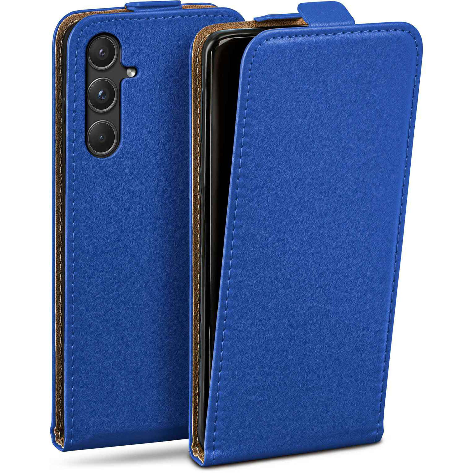 moex Flip Case Samsung Galaxy A55 5G Klapphülle Leder Optik – Weiteres Produktbild 1 moex Flip Case Samsung Galaxy A55 5G Klapphülle Leder Optik – Weiteres Produktbild 1