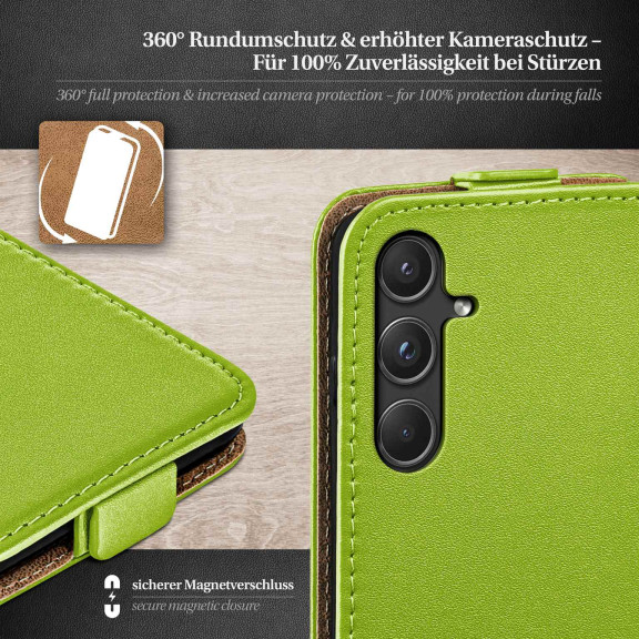 moex Flip Case Samsung Galaxy A55 5G Klapphülle Leder Optik – Weiteres Produktbild 3 moex Flip Case Samsung Galaxy A55 5G Klapphülle Leder Optik – Weiteres Produktbild 3