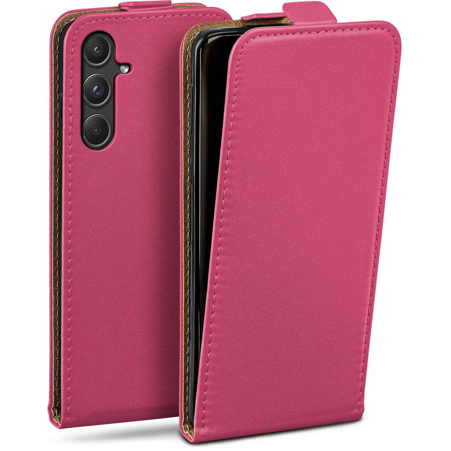 moex Flip Case Samsung Galaxy A55 5G Klapphülle Leder Optik – Weiteres Produktbild 1 moex Flip Case Samsung Galaxy A55 5G Klapphülle Leder Optik – Weiteres Produktbild 1