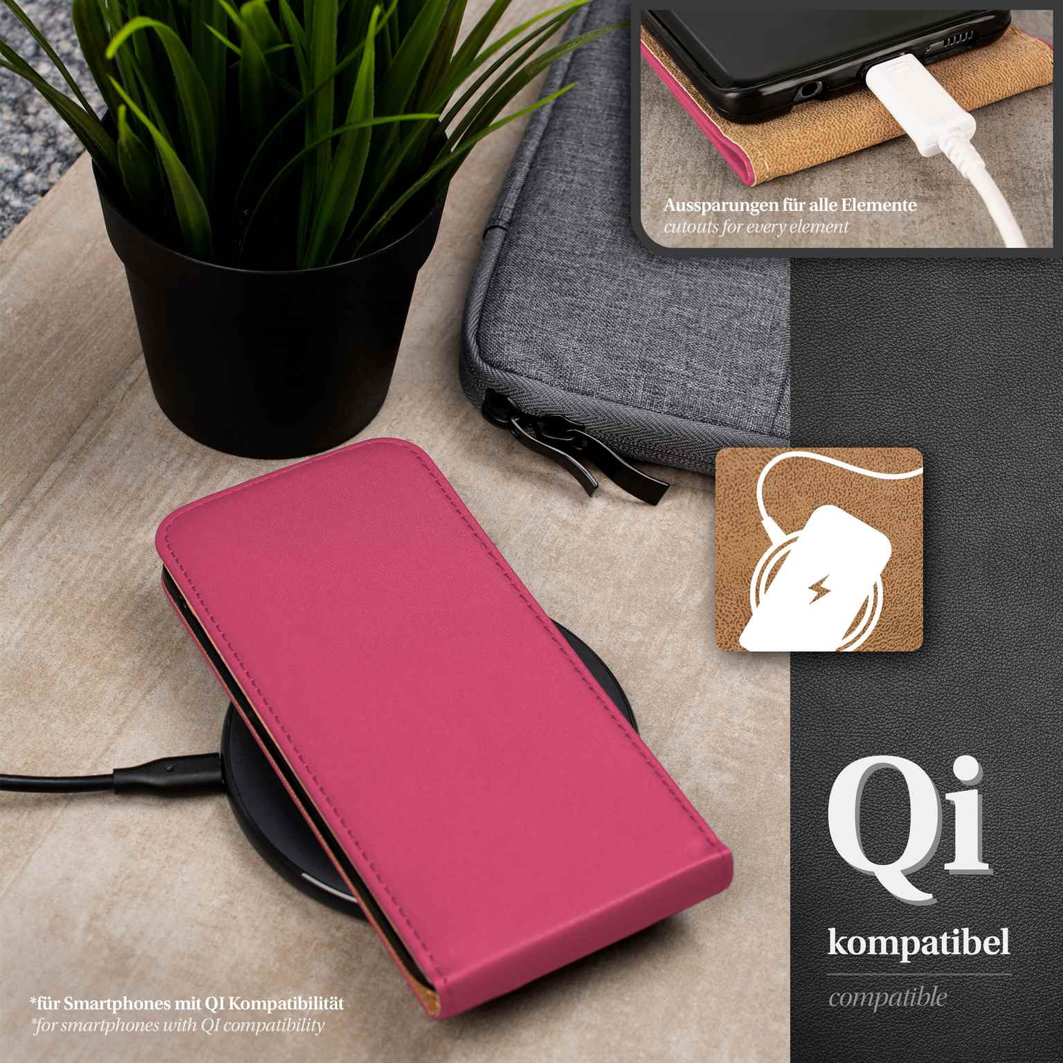 moex Flip Case Samsung Galaxy A55 5G Klapphülle Leder Optik – Weiteres Produktbild 6