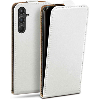 moex Flip Case Samsung Galaxy A55 5G Klapphülle Leder Optik – Pearl-White moex Flip Case Samsung Galaxy A55 5G Klapphülle Leder Optik – Pearl-White