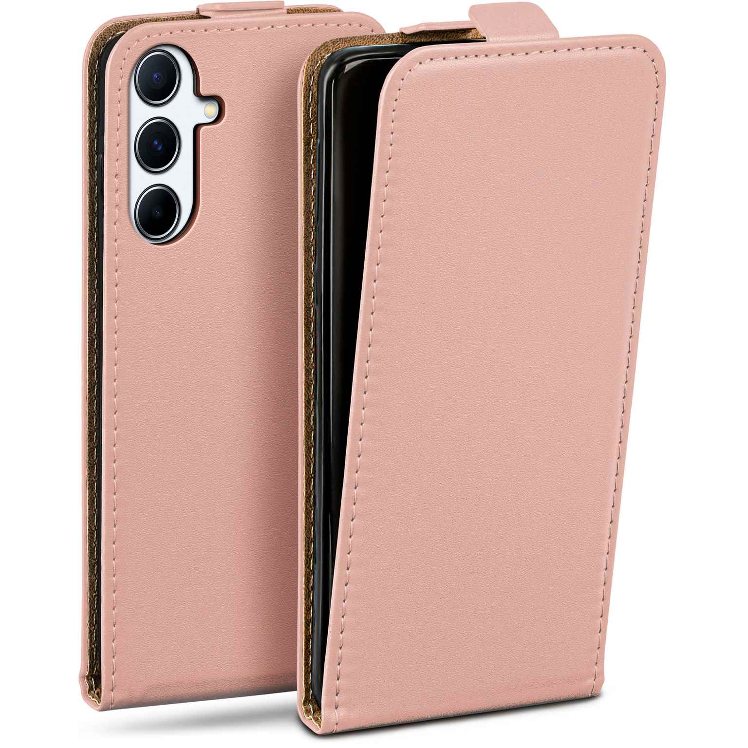 moex Flip Case Samsung Galaxy A56 5G Klapphülle Leder Optik – Weiteres Produktbild 1 moex Flip Case Samsung Galaxy A56 5G Klapphülle Leder Optik – Weiteres Produktbild 1