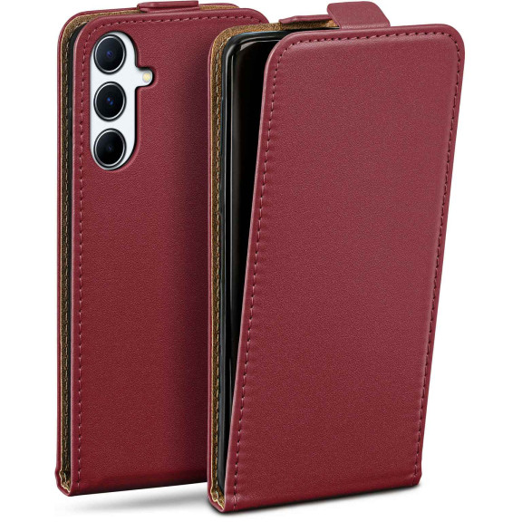 moex Flip Case Samsung Galaxy A56 5G Klapphülle Leder Optik – Weiteres Produktbild 1