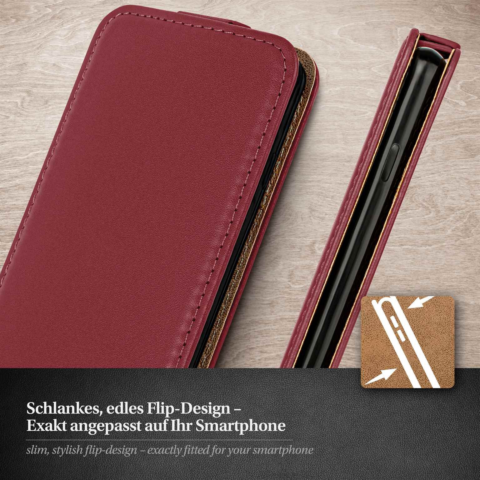 moex Flip Case Samsung Galaxy A56 5G Klapphülle Leder Optik – Weiteres Produktbild 1