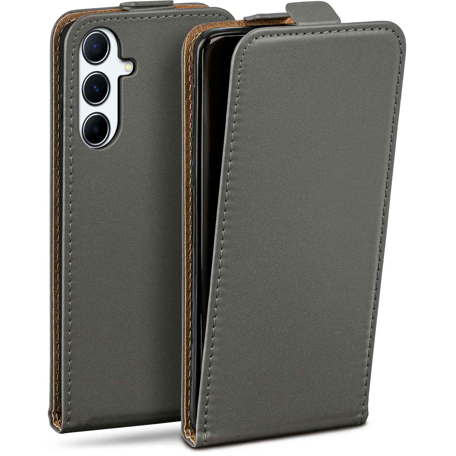 moex Flip Case Samsung Galaxy A56 5G Klapphülle Leder Optik – Weiteres Produktbild 1 moex Flip Case Samsung Galaxy A56 5G Klapphülle Leder Optik – Weiteres Produktbild 1