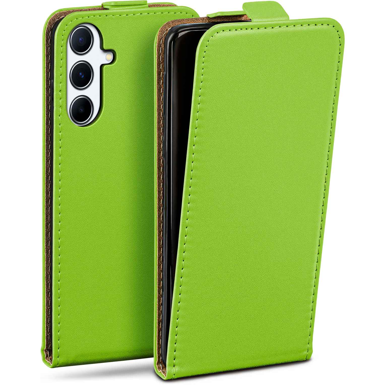 moex Flip Case Samsung Galaxy A56 5G Klapphülle Leder Optik Hauptbild