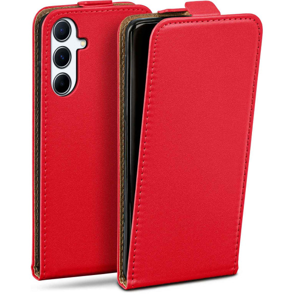 moex Flip Case Samsung Galaxy A56 5G Klapphülle Leder Optik – Weiteres Produktbild 1