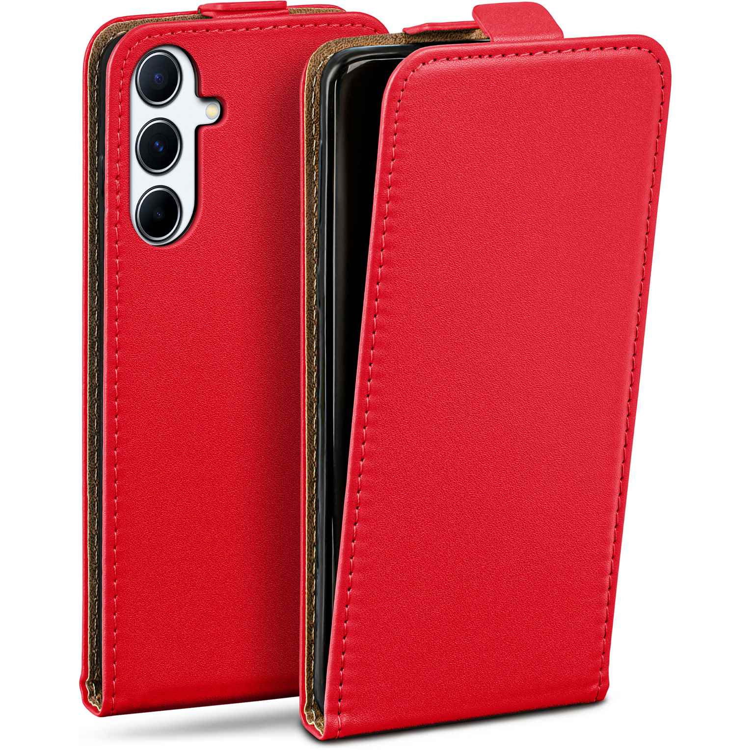 moex Flip Case Samsung Galaxy A56 5G Klapphülle Leder Optik – Weiteres Produktbild 1 moex Flip Case Samsung Galaxy A56 5G Klapphülle Leder Optik – Weiteres Produktbild 1