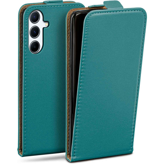 moex Flip Case Samsung Galaxy A56 5G Klapphülle Leder Optik – Weiteres Produktbild 1